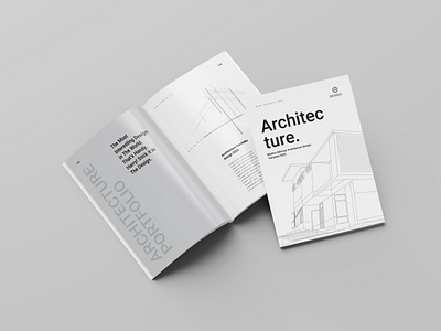 Architecture Portfolio Template architecture arichitecture brochure brochure brochure design corporate design fashion graphic design minimal minimalist model new work portfolio spark creative ui