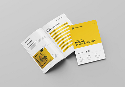 The Brand Guideline Template agency annual report brand brand guideline branding brochure brochure design corporate design graphic design guideline brochure new portfolio