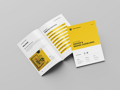 The Brand Guideline Template agency annual report brand brand guideline branding brochure brochure design corporate design graphic design guideline brochure new portfolio