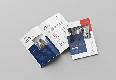 The Business Plan Template a4 agency annual report branding brochure business business brochure business plan company brochure company profile corporate design graphic design minimal proposal template