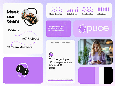 Puce UI/UX Studio - Brand Exploration branding design graphic design logo ui ux