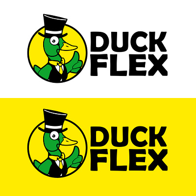 Duck Flex logo design