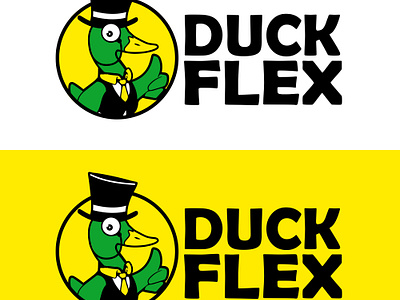 Duck Flex logo design