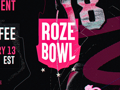 ROZE BOWL - MADDEN NFL 24 brand colorfull design graphic design grunger instagram logo post rose social media social media design stories textures vector