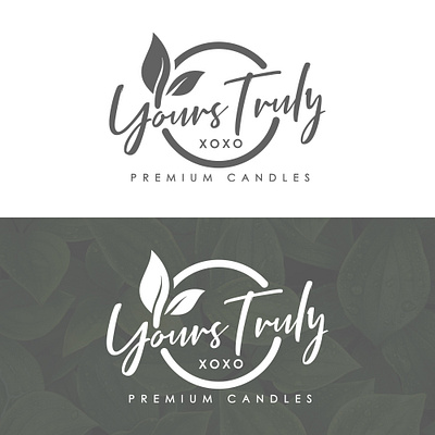 Your Truly Premium Candles logo design.