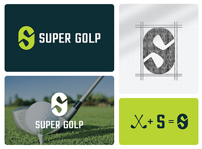 Glop Logo design brand identity branding golf logo golp graphic design logo vector