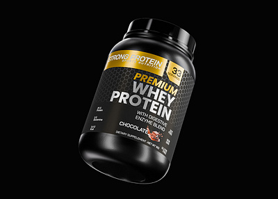 WHEY PROTEIN | 3D Product Visualization 3d 3d modelling animation blender branding business logo design illustration logo modelling motion graphics render