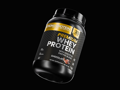 WHEY PROTEIN | 3D Product Visualization 3d 3d modelling animation blender branding business logo design illustration logo modelling motion graphics render