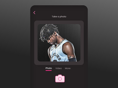 Camera interface design graphic design ui