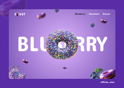 Donut Landing Page donutdesign donutuiux figma figmadesign landingpage uidesign uiux