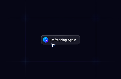 Dark Refresh - Saas Widget UI - Wow Rakibul branding button components design glow button graphic design land page saas saasui ui web design widget wow rakibul wowrakibul