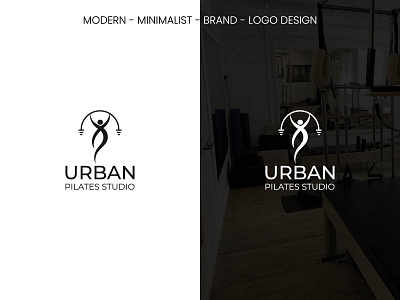 Modern Minimalist Logo Design for Urban Pilates Studio brand logo custom logo logo modern logo