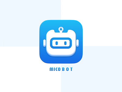 App Icon Design (MICO BOT) bot branding clean daily ui design designer graphic design icon illustration interface logo minimal mobile ui typography ui ux vector