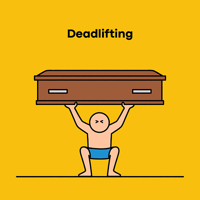 Deadlifting cartoon cartoonist comic funny humour illustration illustrator