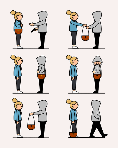 Purse cartoon cartoonist comic funny humour illustration illustrator