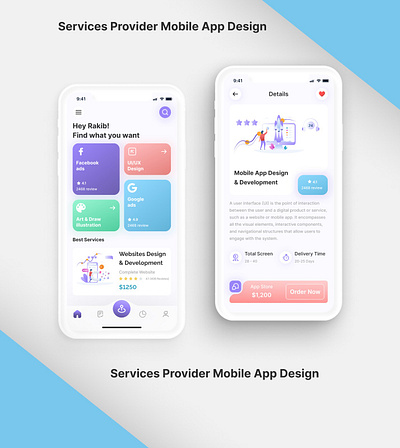 Service provider mobile 📱 app design ads service animation graphic design job app ui designer job service projects services ui ui designer ui ux designer website design