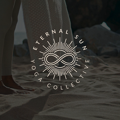 Eternal Sun Yoga Collective Logo Design brand design brand identity brandforpurchase branding graphic design logo logo design vector visual design yoga yoga studio