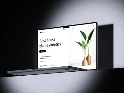 Plants E-commerce Landing Page Design agency branding ui website web design