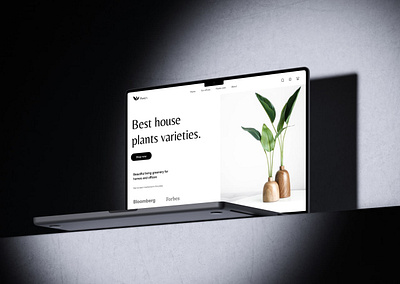 Plants E-commerce Landing Page Design agency branding ui website web design