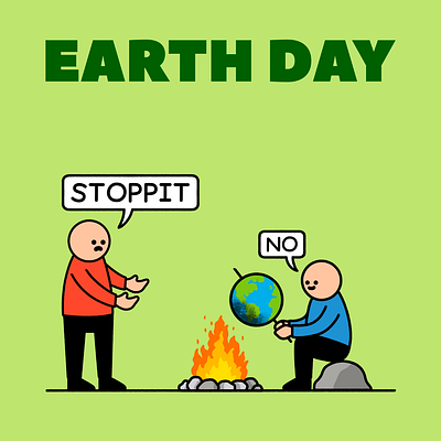 Earth Day cartoon cartoonist comic funny humour illustration illustrator