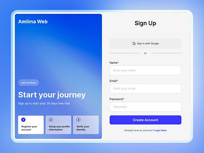 Sign Up form design productdesign signup ui ux web