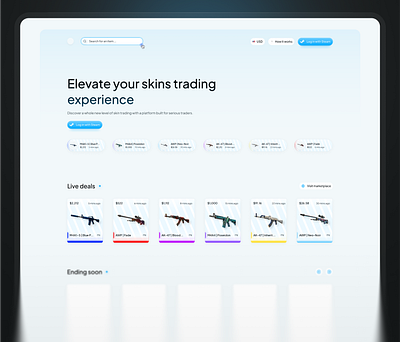 💎 Elevate Your Skins Trading Game 3d animation branding graphic design logo motion graphics ui