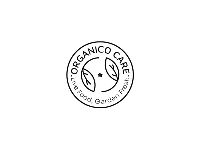 ORGANICO CARE brand identity branding business logo food graphic design illustration logo logotype typo uiux ux web design