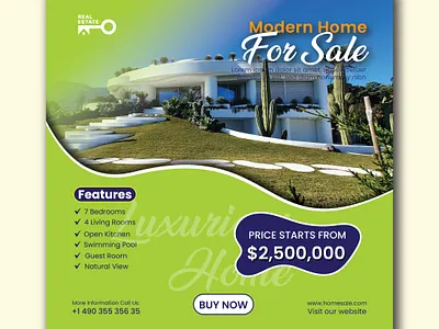 Home Sale Ads banner design/ Real estate banner design propertysaleadstemplates