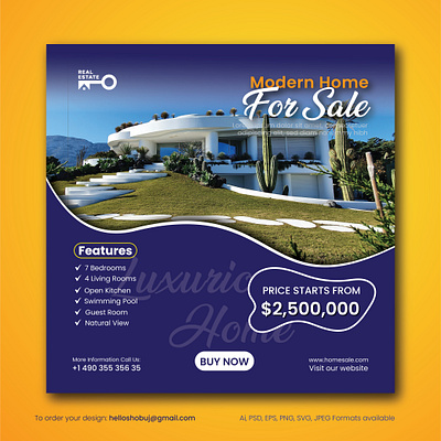 Home Sale Ads banner design/ Real estate banner design propertygraphics