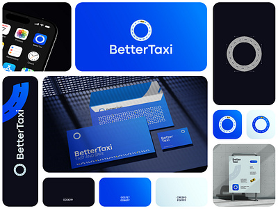 Better Taxi app application better blue branding card catalog dark design envelope graphic design identity identity design logo stationery taxi taxi logo