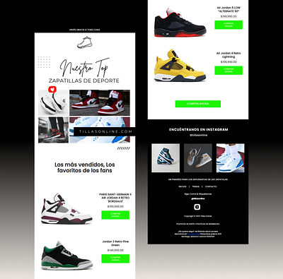 Email Campaign Design for Sneaker Brand newsletter