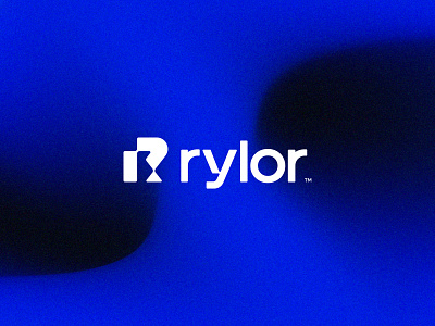 Rylor Crypto Branding blue branding crypto crypto logo lettermark logomark minimalist monogram r