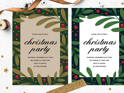 Fun Christmas Party Invitation beautiful christmas card christmas invite christmas party template classy holiday card cocktail party card editable holiday card season stationary x mas