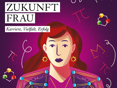 "Zukunft Frau" (The Future of Women) Illustrations! animation art branding design dribbleart artwork graphic design illustration inspiration logo ui