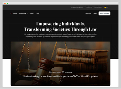 Website Design Solution For A German Based Law Firm business approach business design content design hierarchy typography ui design ux design website design