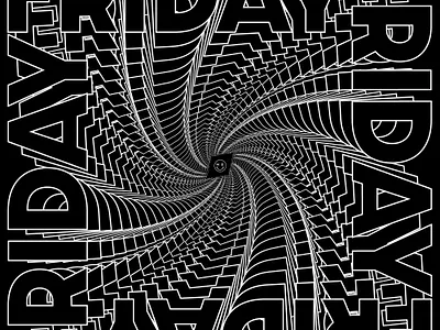 Friday Twist! graphic design illustration