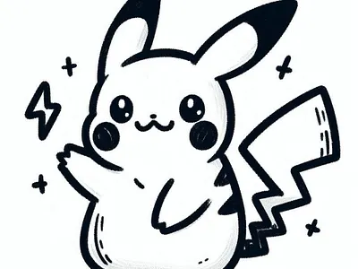 Pikachu Doodle design doodle drawing illustration pikachu pokemon