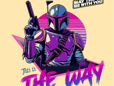 Mandalorian This Is The Way digital art disney mandalorian star wars