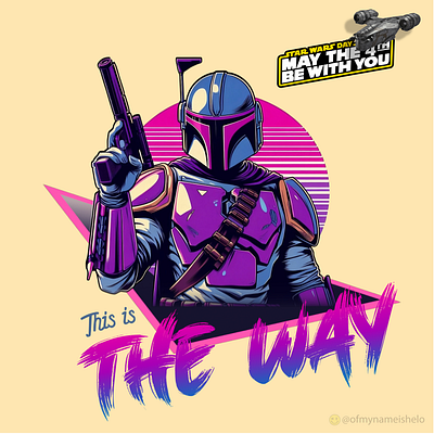 Mandalorian This Is The Way digital art disney mandalorian star wars