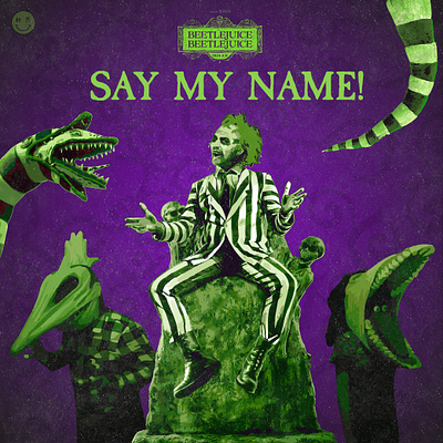 Beetlejuice beetlejuice digital art graphic design illustration poster tim burton