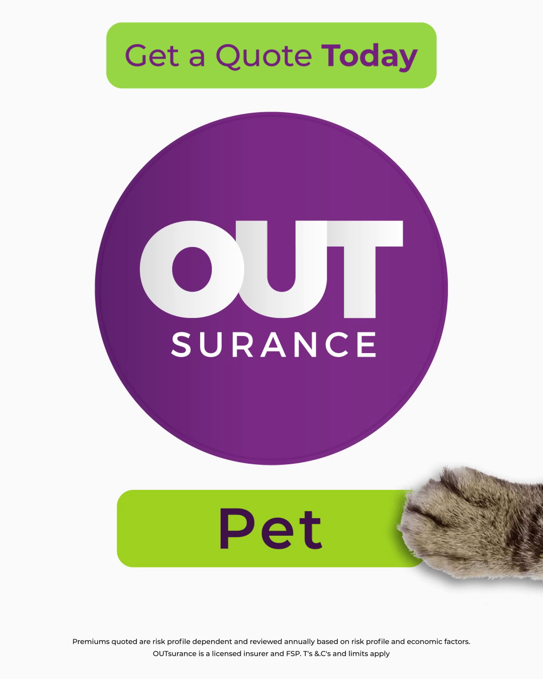 Example of OutSurance Pet Insurance Concept