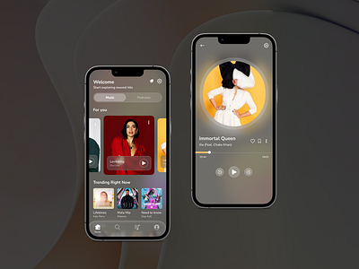 Music App UI Design app ui