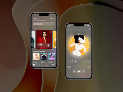 Music App UI Design mobile app ui