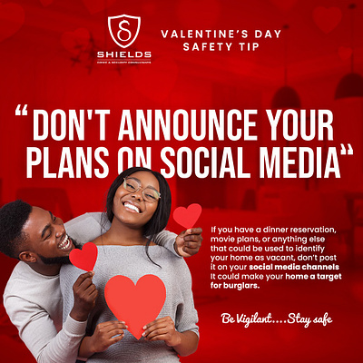 Shields SCS V day Social Media post design.