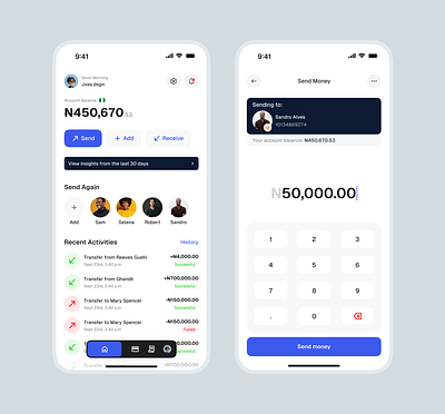 Fintech App Exploration design fintech mobile money ui uidesign uiux