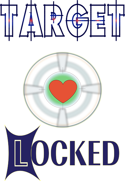 Target Locked 2 design graphic design illustration typography vector