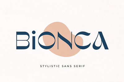 Bionca branding font graphic design logo