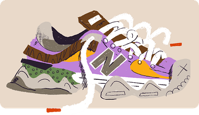 NB9060 9060 illustration illustrator nb new balance shoe shoes simple sneaker sneakers streetwear vector