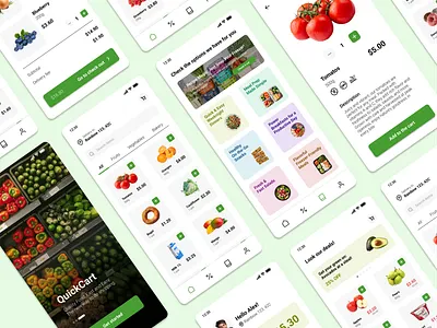 Grocery Shop App 📱🥦 appdesign groceryapp mobile ui ux