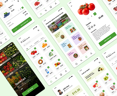 Grocery Shop App 📱🥦 appdesign groceryapp mobile ui ux